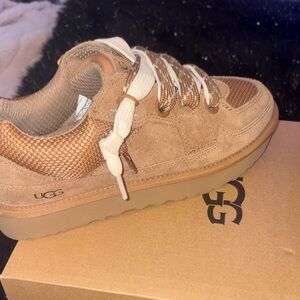 UGG Brown and Cream Casual Shoes
